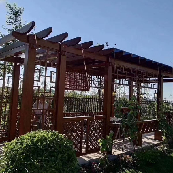 Grape Trellis Wood Like Waterproof Aluminium Pergola